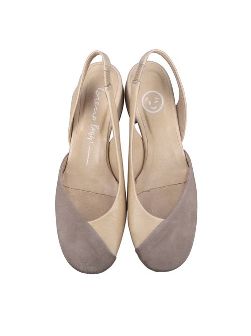 Décolléte slingback in pelle e camoscio LORENA PAGGI | 51453 CAM.-GLOVESAND-COCO